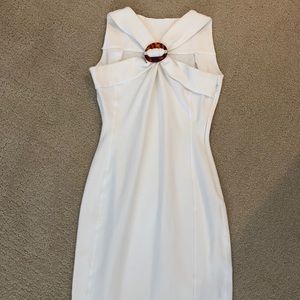 White Gucci bodycon dress